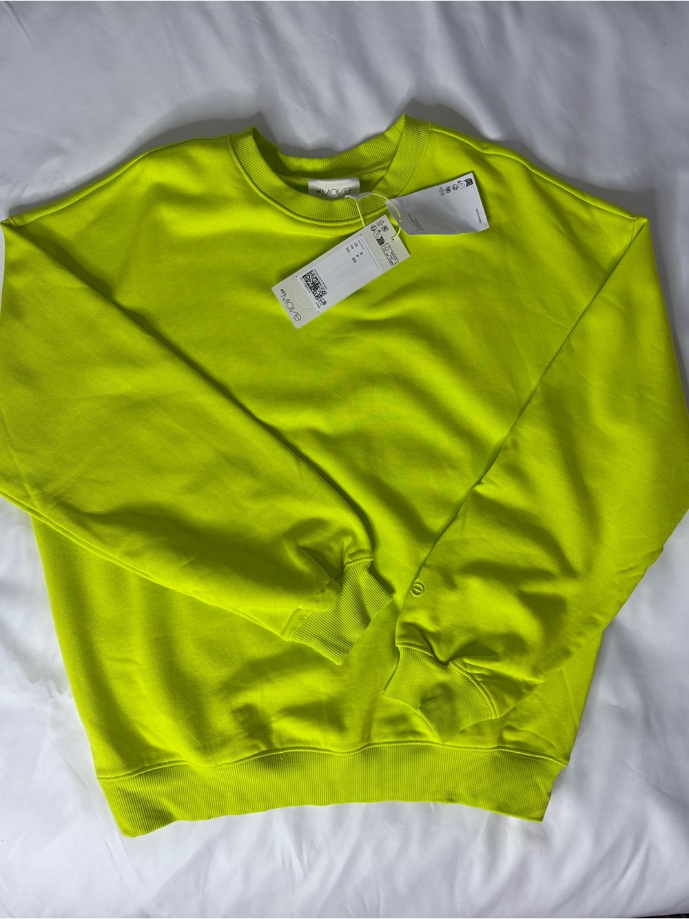 Neon Yellow Crewneck Sweatshirt